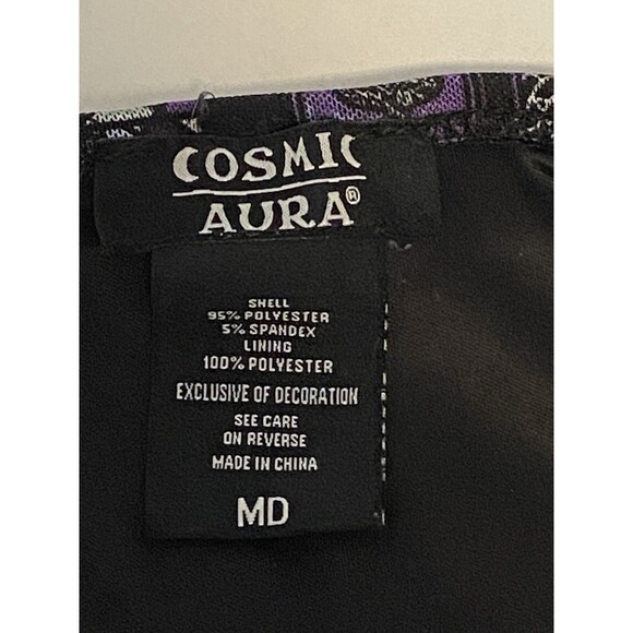Hot Topic Cosmic Aura Sz MD Stained Glass Mesh Dress Whimsygoth Witch Sleeveless - Picture 11 of 16